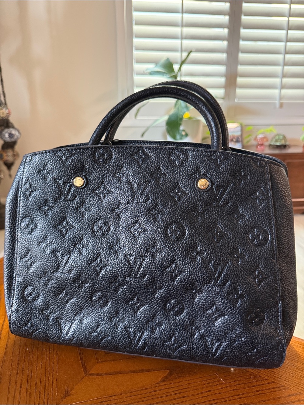 Louis Vuitton Black Montaigne Purse
